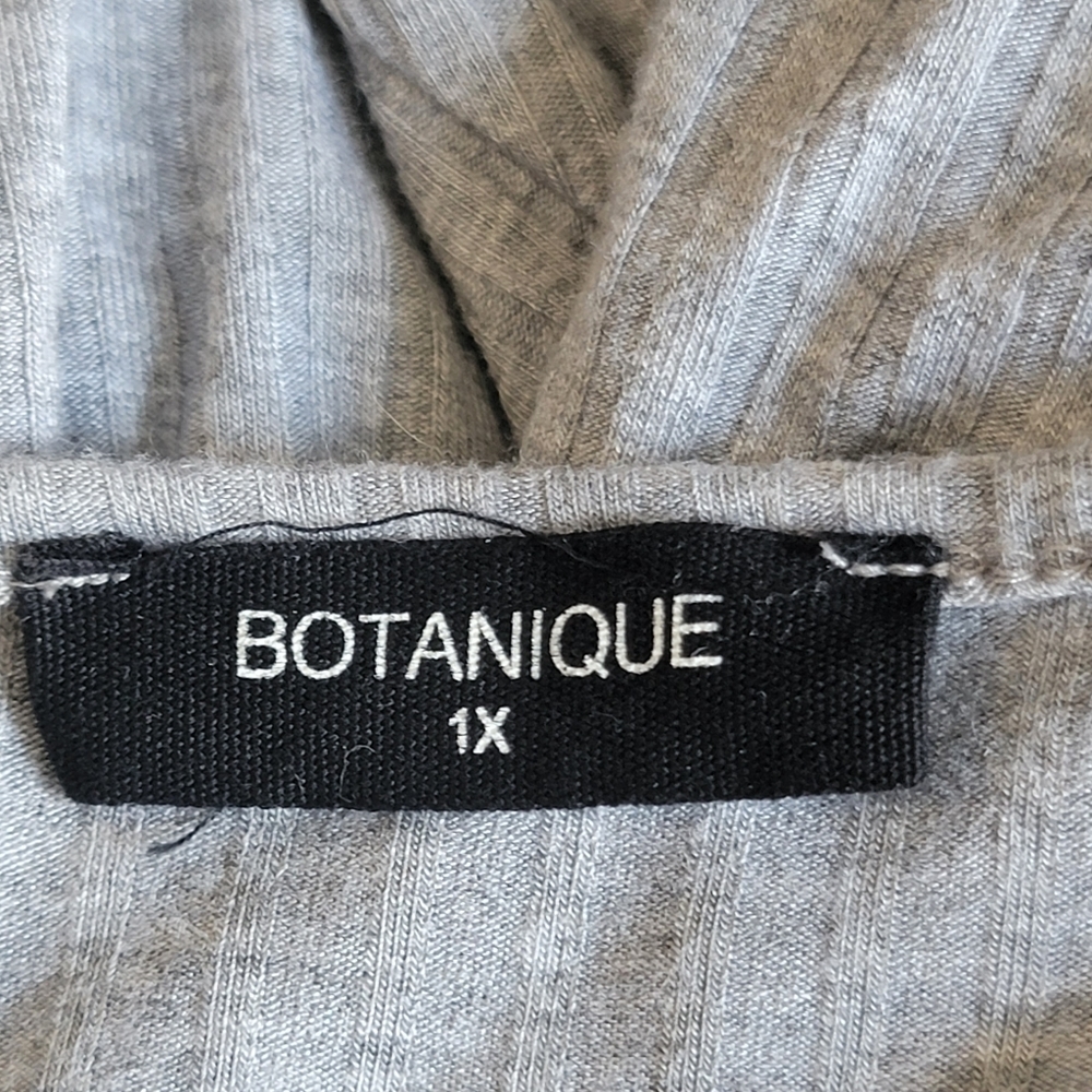Botanique Knot front top Gray Size 1X - Picture 6 of 7